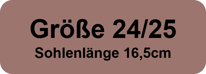 Größe 24/25 Sohlenlänge 16,5cm