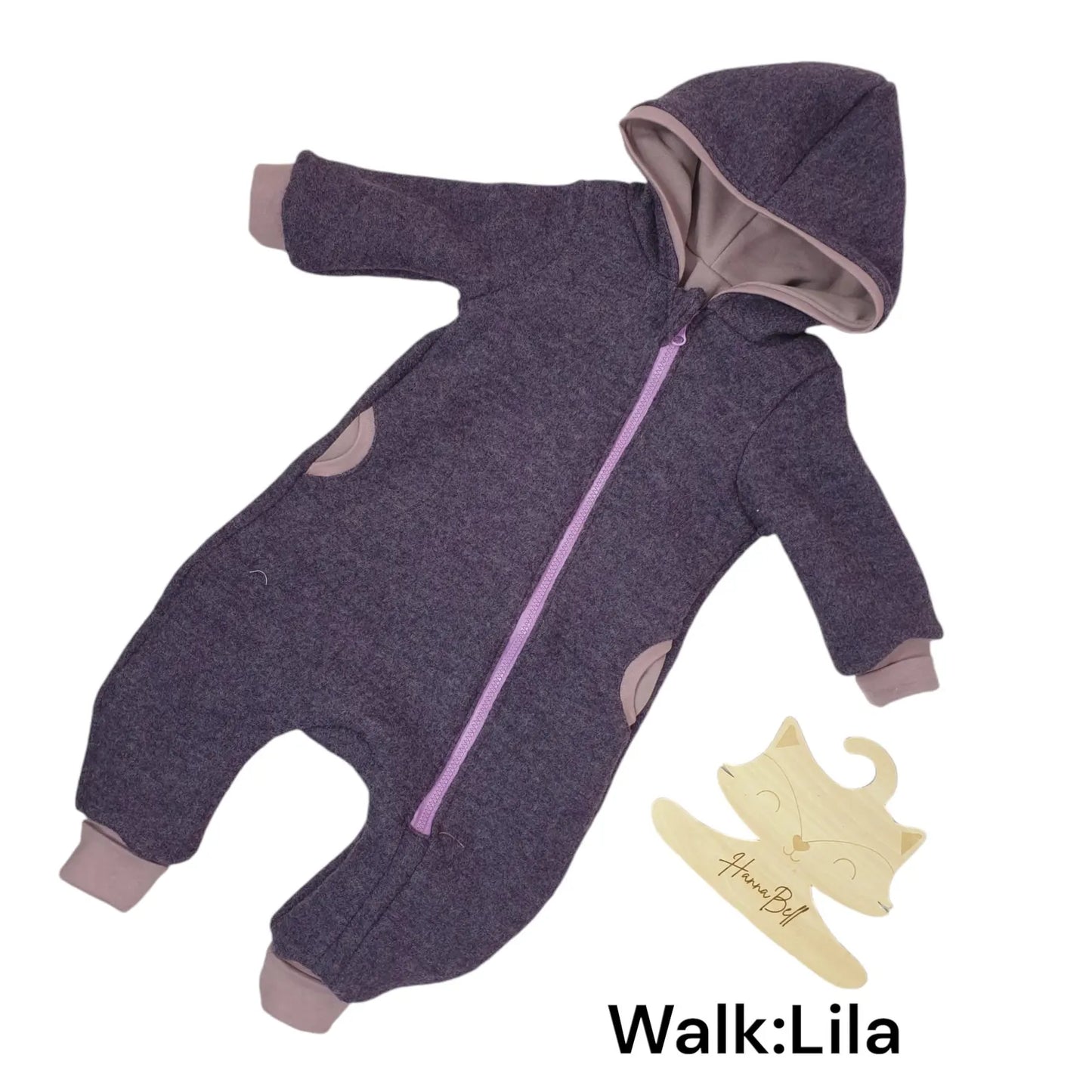 Lila Overall aus Walk für Babys