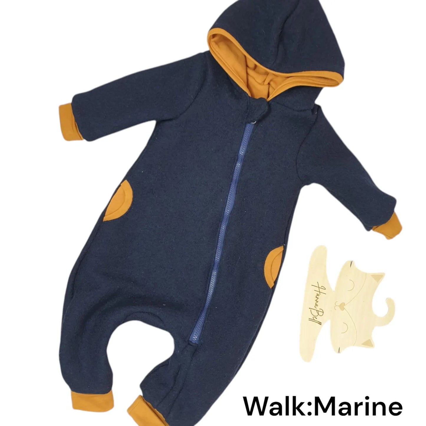 Overall in Marine für Babys