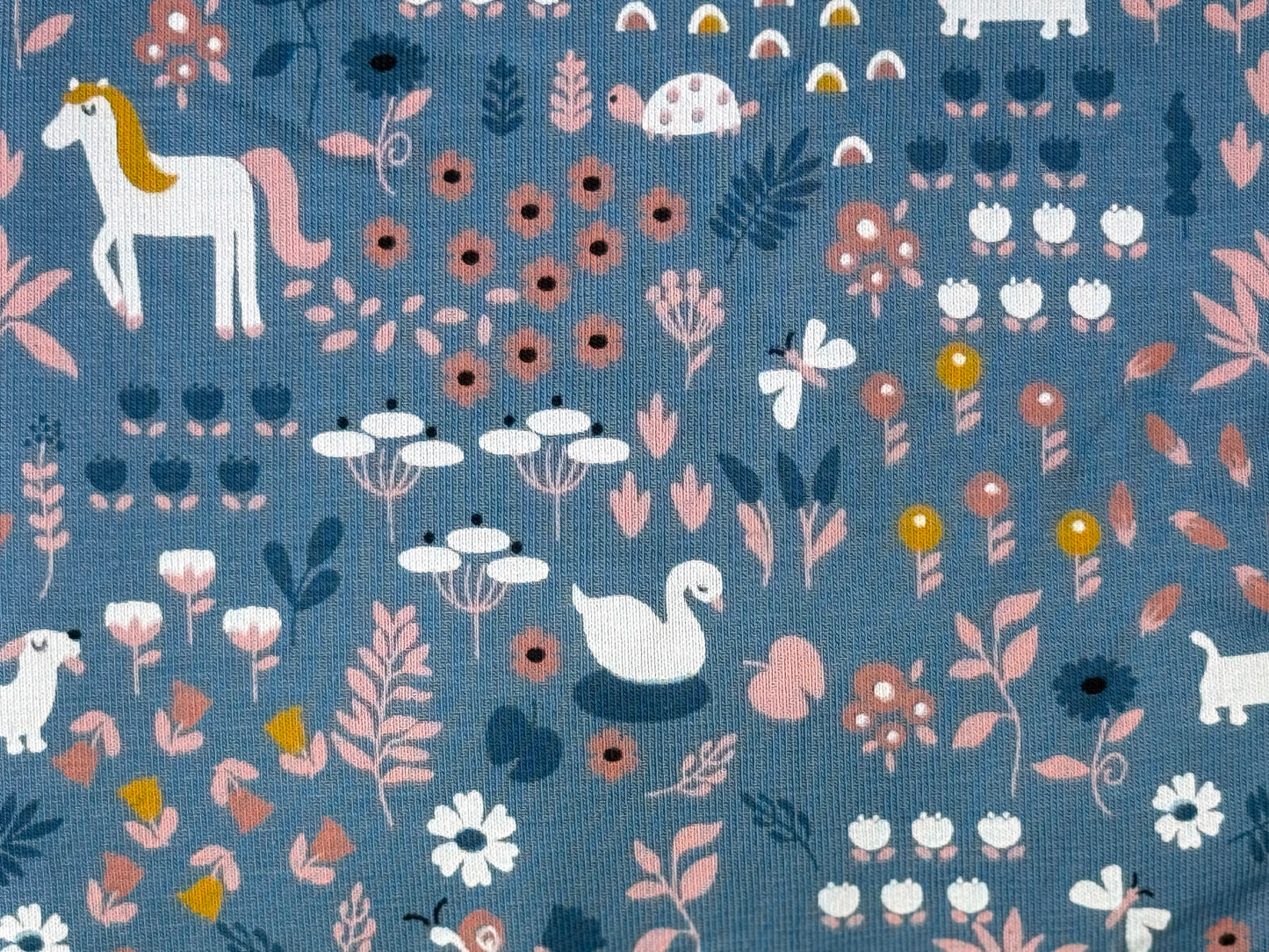 Jersey Pferd und Schwan