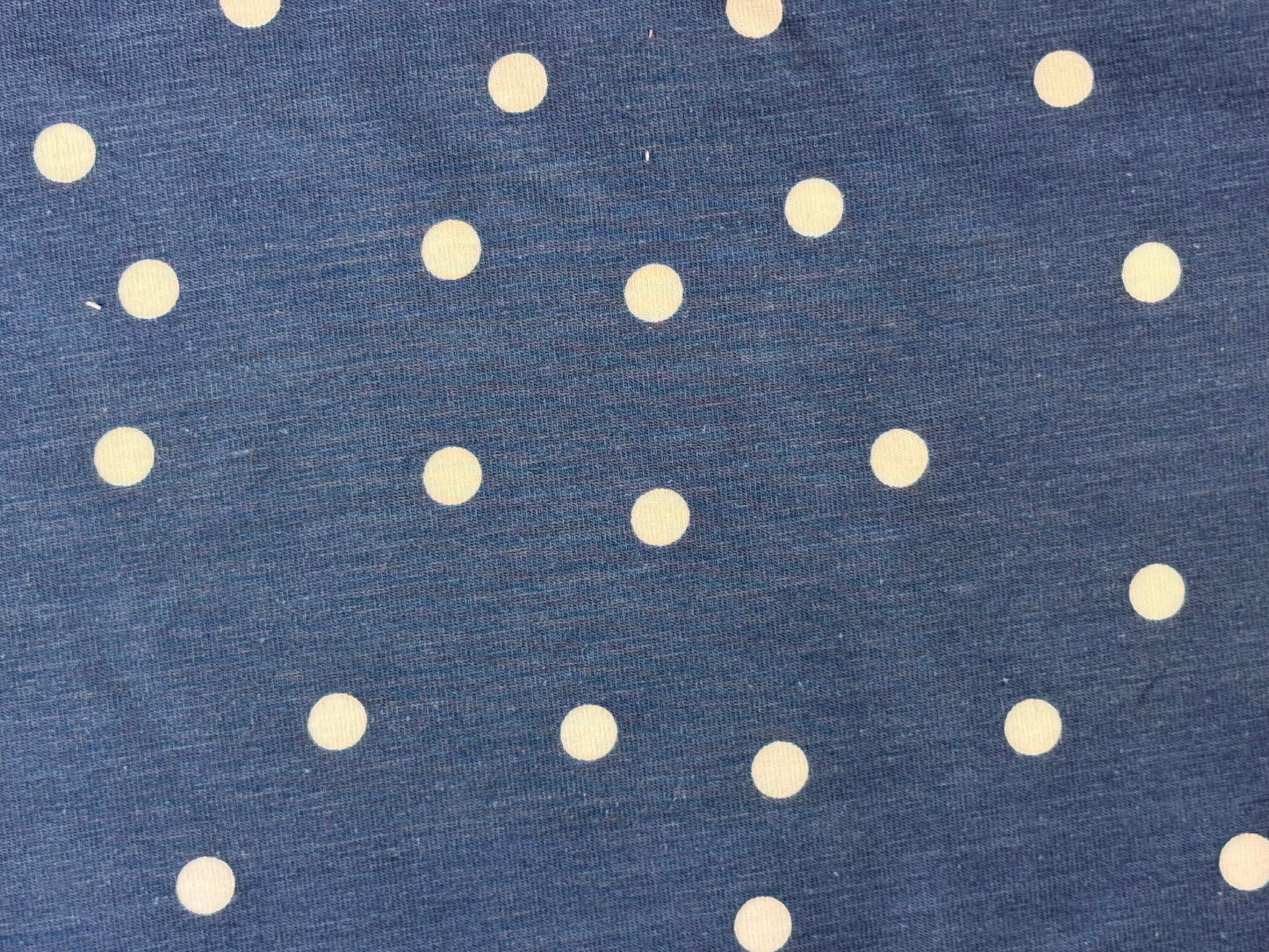 Jersey Punkte Jeansblau