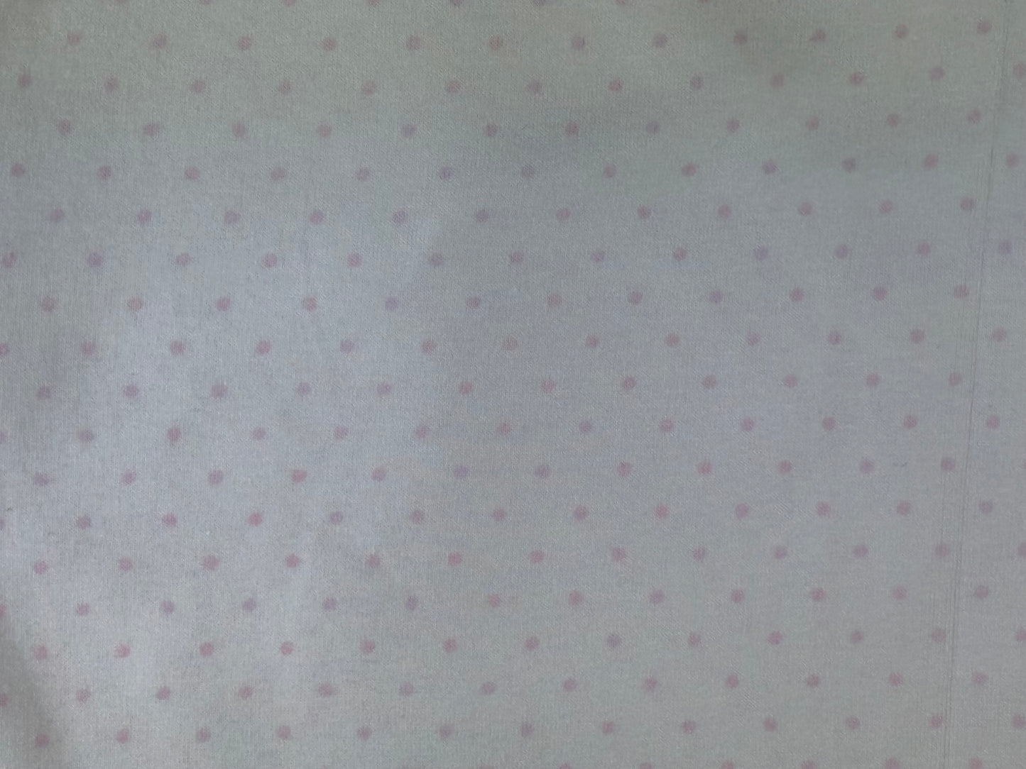 Jersey Punkte weiß/ altrosa