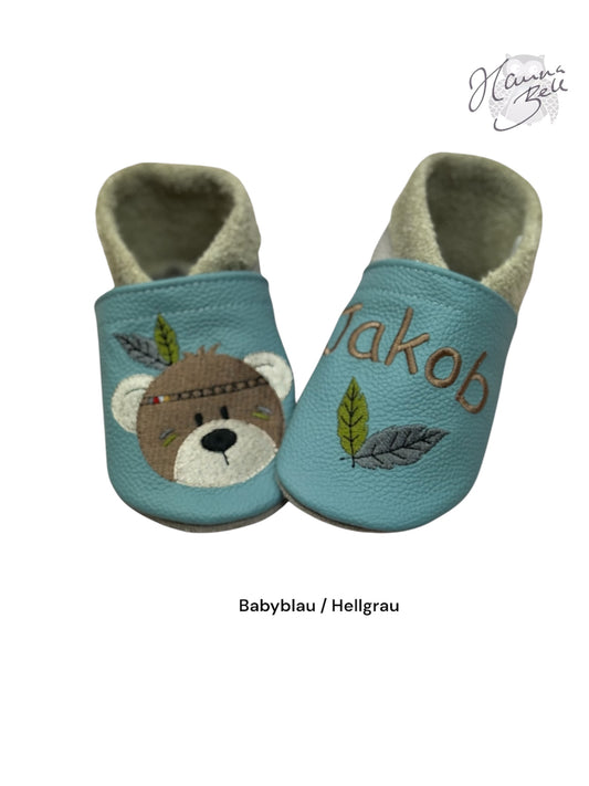 Hier Deine individuelle Lederpuschen - Größe 18-31 zusammenstellen Personalisierbar