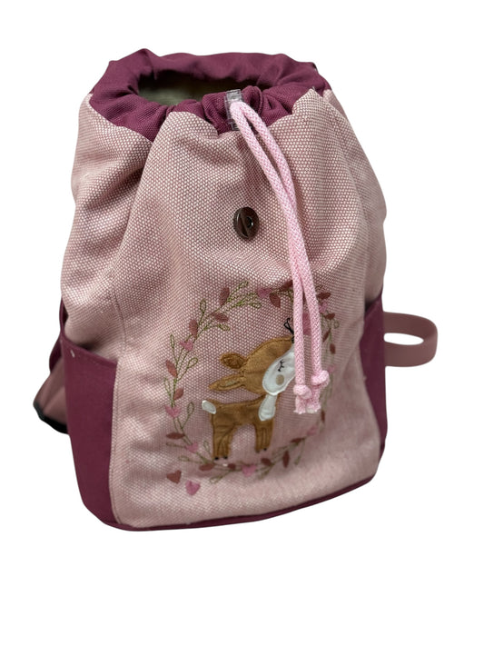 Kita Rucksack mit Namen - Rehkitz-Motiv von HannaBell, dein virtuelles Lieblingslädchen