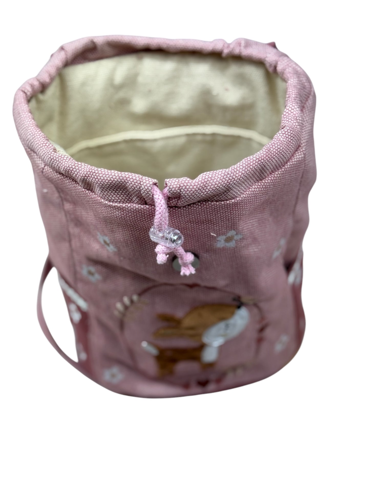 HannaBell Kita Rucksack -Reh-Motiv mit Blumenstickerei, personalisierbar