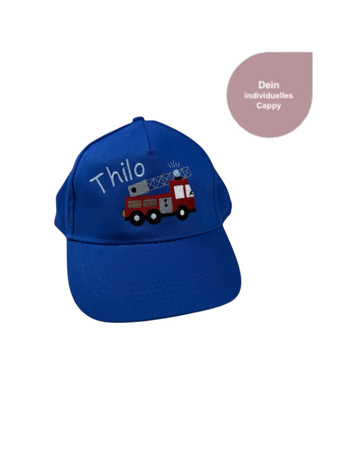 Kinder Cap in Wunschfarbe mit besticktem Namen und Motiv