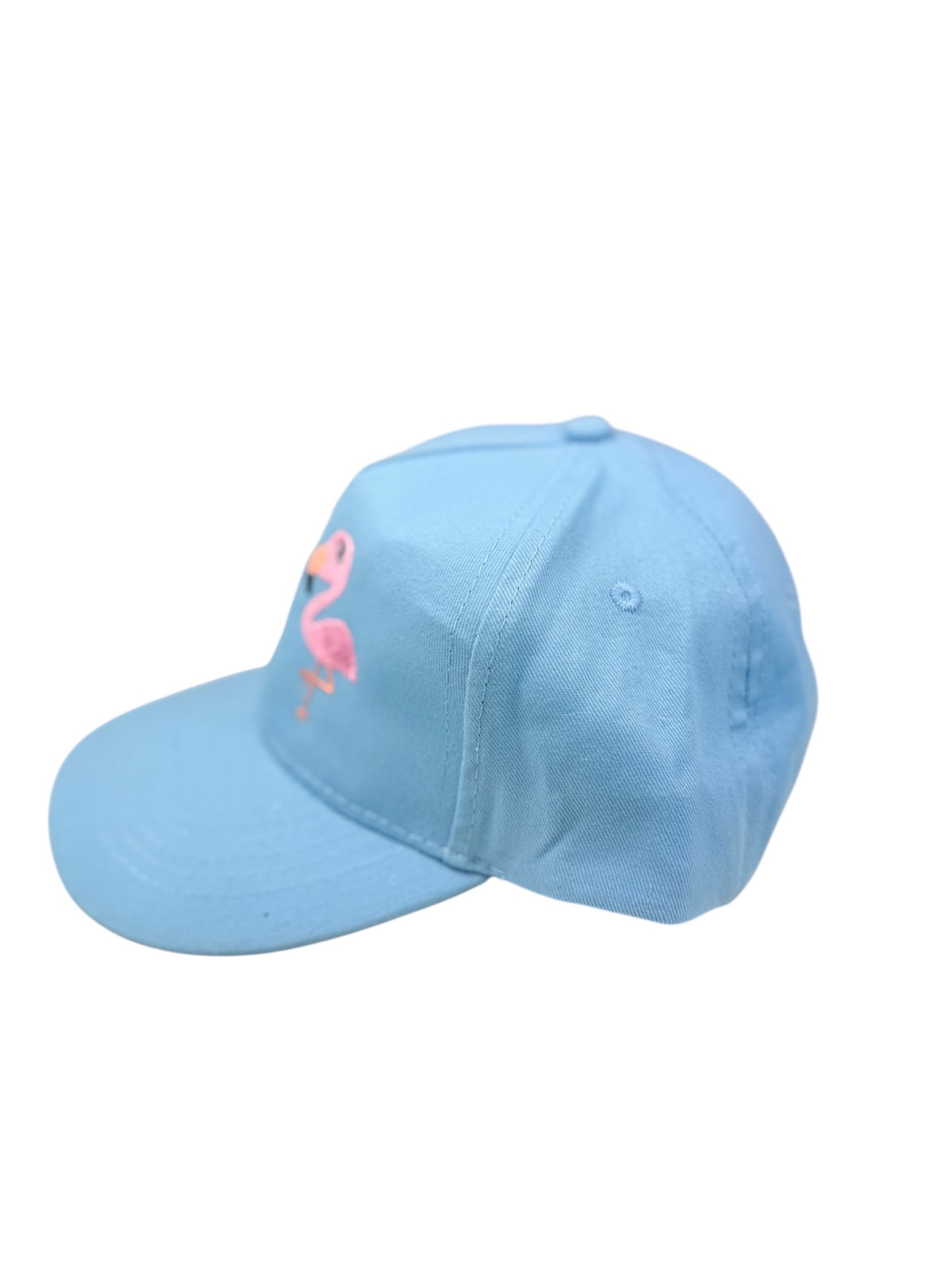 Personalisierbare Flamingo-Kappe für Kinder – perfekt für den Sommer.