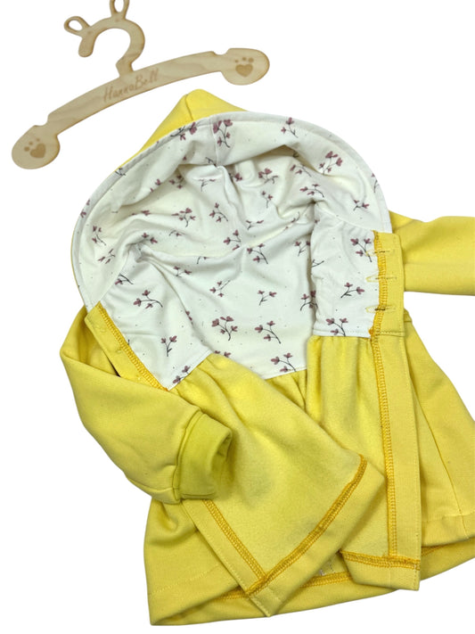 GOTS-zertifizierter Softsweat in sonnigem Gelb