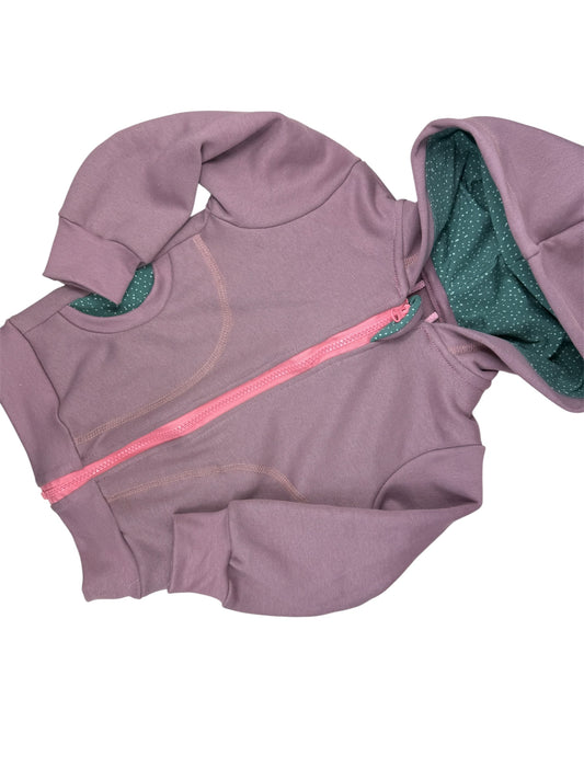 Handmade Bio Kinderjacke mit Reißverschluss & Stickerei