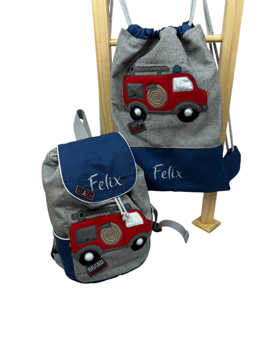 Set bestehend aus Kita Rucksack und passendem Turnbeutel