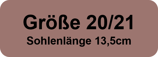 Größe 20/21 Sohlenlänge 13,5cm