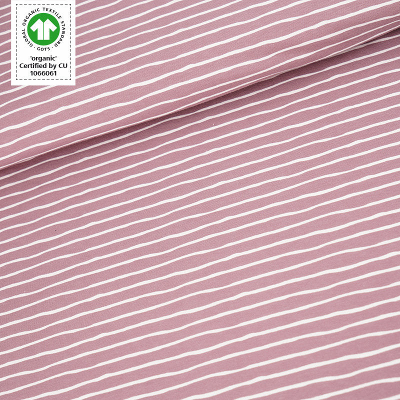 Jersey altrosa gestreift