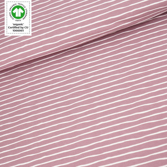Jersey altrosa gestreift