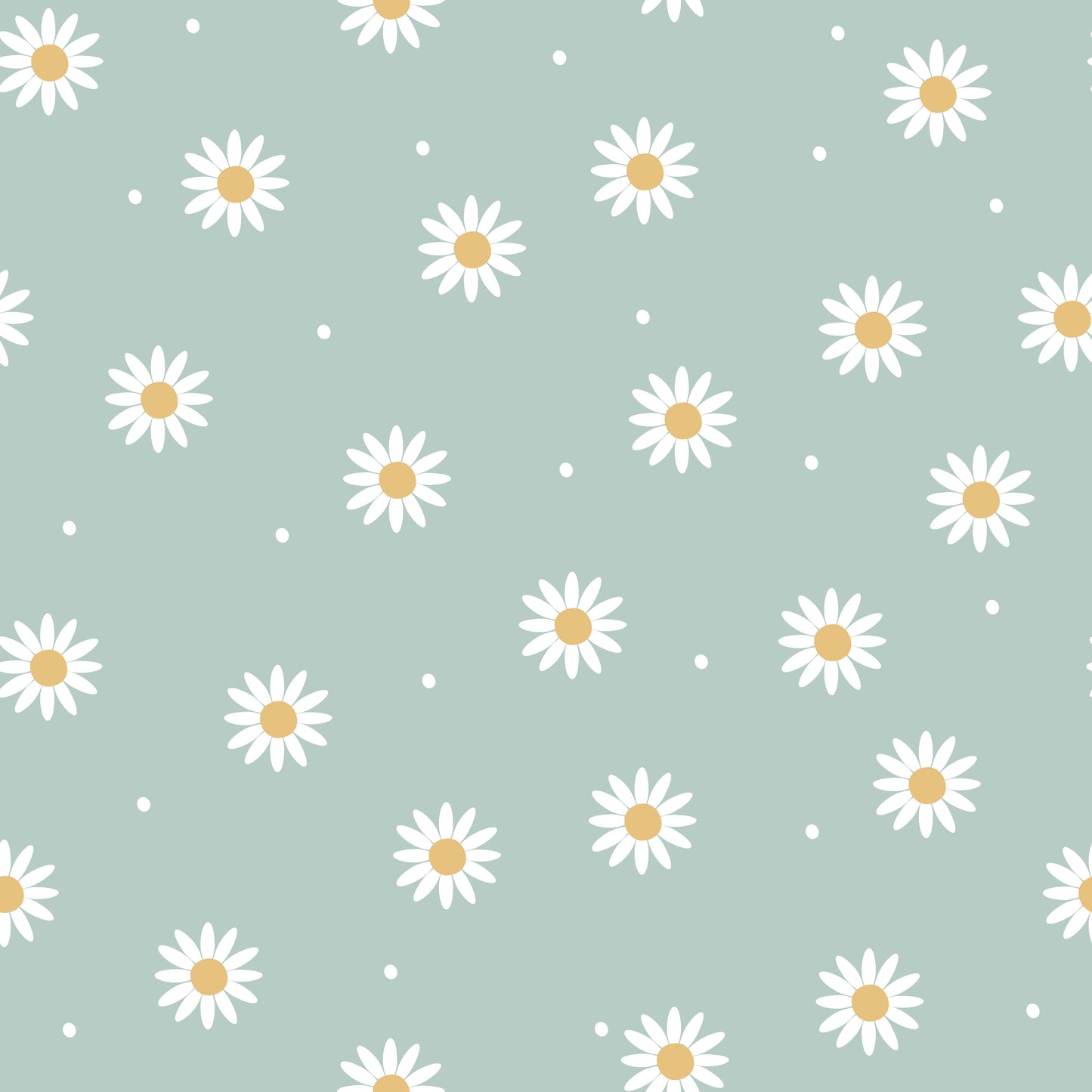 Canvas hellblau Gänseblümchen