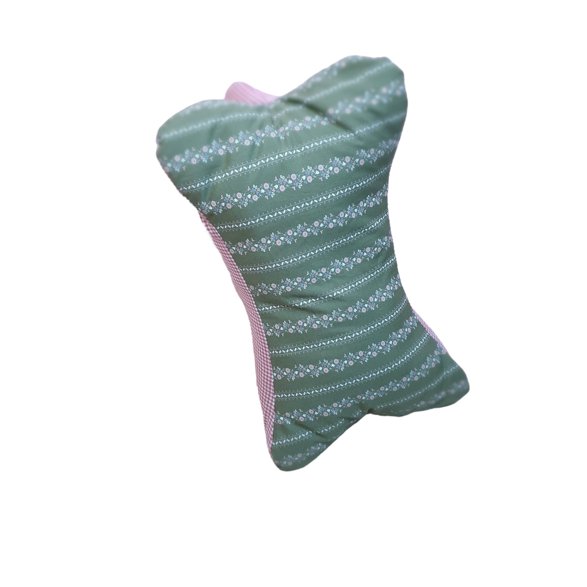 Ergonomischer Leseknochen mit Blumenmuster - weiches Nackenkissen für entspanntes Lesen und Fernsehen 