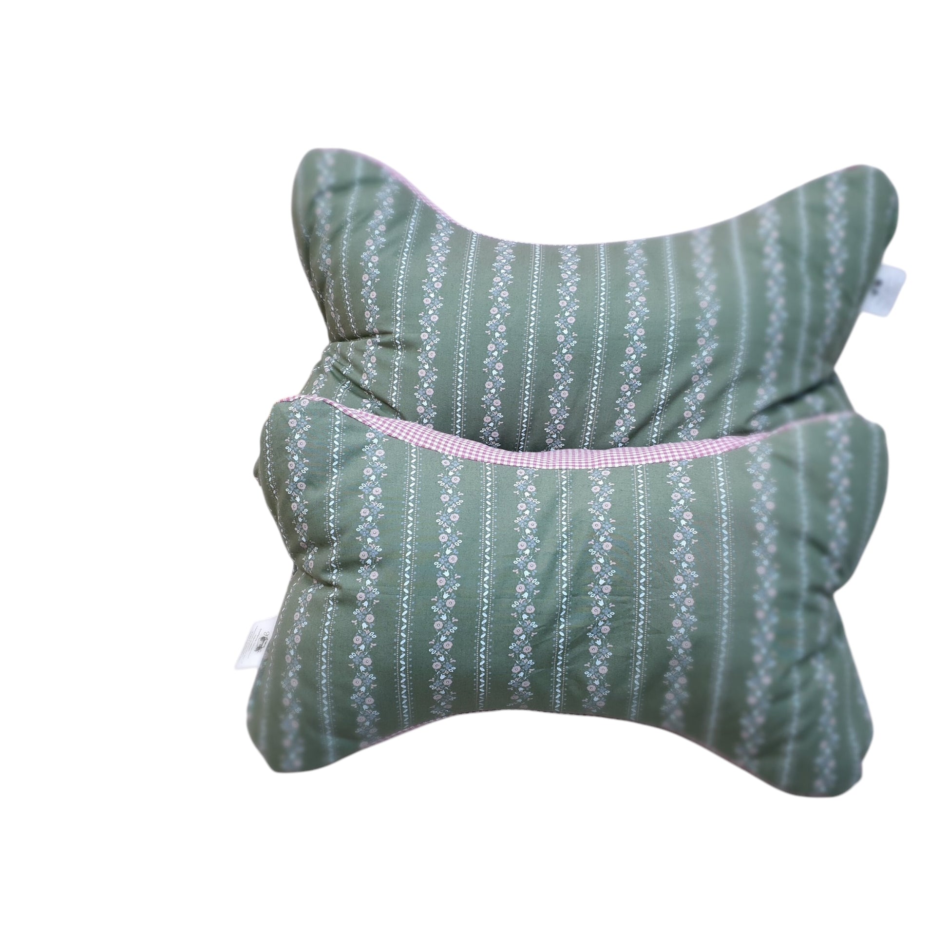 Handgefertigtes Lesekissen im Vintage- Design mit Blumenprint - Perfekt als Nackenstütze beim Lesen oder Fernsehen 
