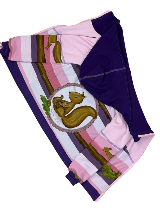 Rückenansicht: Handgemachte Jacke mit French Terry-Futter, Rückseite