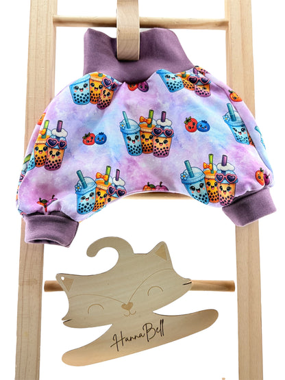 Mitwachsende Kinderhose aus Sommersweat mit langem Bündchen